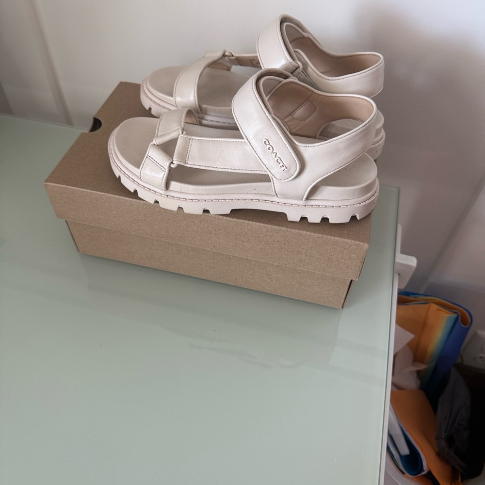 Coach Women's Sports Sandals in chalk color - Picture 5 of 7